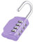 ZHEGE Padlocks with Code, Combination Padlock for Gym Locker, 4 Digit Combination Lock for School Locker, Outdoor Padlock Weatherproof for Garage, Backyard Fence Gate, Sheds (1P, Purple)
