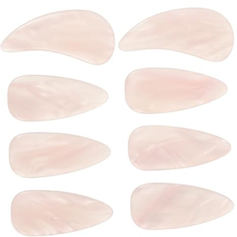 BESTonZON 8stücke Guzheng-nagel-fingerpicks Saiteninstrument Harz-zelluloid-fingerspitzen-picks Nagelschutz Für Zither Schutzwerkzeug