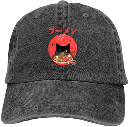 Sommer Mütze Sonnenblende Katze Ramen Hip Hop Mützen Katzen Cowboyhut Schirmhüte