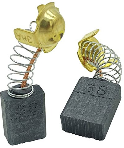 Lot de 2 balais de charbon pour marteau perforateur Hitachi DH26PB / DH 26 PB, TN 999038/999-038, 7 x 13 x 17 mm