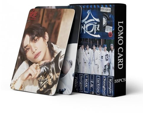 Yuto Stray Kids Album HOP Photocards Album 55PCS Stray Kids album HOP Photo Cards Stray Kids album HOP lomo card Gift Lomo Cards Merch for Stray Kids Boys and Girls