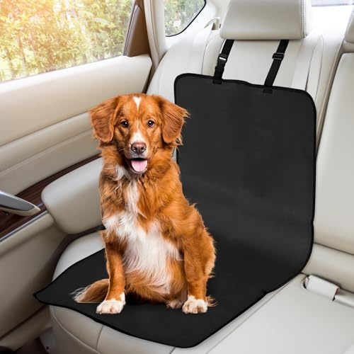GD Great Dreams GreatDreams® Hundesitzabdeckung - Wasserdicht und langlebig Hundesitzabdeckung - Hundeautoabdeckung - Universal für SUV - LKW - Vorderseite Einzelsitz - 105cm x 50cm.