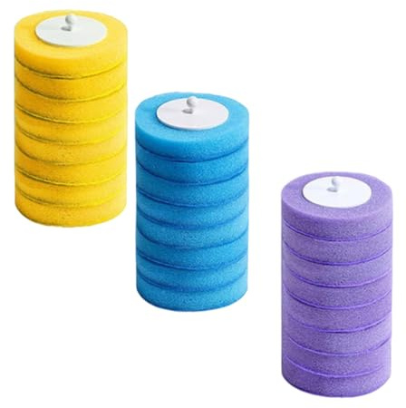 ZEXKENS Toilet Brush Heads with Detergent Flushable Toilet Brush Attachment Brush Refill Head Set for Hygienic Bathroom