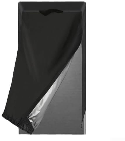 Lecreatekit Refrigerator Cover Waterproof,Black Refrigerator Dustproof Cover Refrigerator Cover For Protecting Upright Freezers(58 * 58 * 90cm)