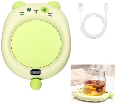 Chauffe Tasse avec 3 Réglages de Température (45℃,55℃,65℃) Chauffe Tasse de Café Chauffe-Tasse Électrique Température Constante Intelligente Réchauffeur de Café Utilisé pour Le Thé Le Café Le Lait