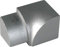 Fuchs Design Premium Fliesenschiene 10 mm Viertelkreis Aluminium eloxiert silber matt 2,5 m (Innenecke)