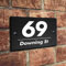 Natural Slate House Gate Sign Plaque Door Number Personalised Name UV Printed Hand Finished in UK(15x10cm RECTANGLE)