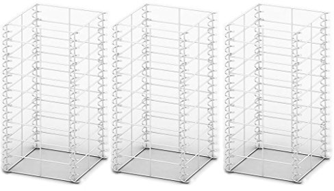yorten 3 Stück Steingabione Steinkorb Gabione aus Verzinktem Stahl 25 x 25 x 50 cm (L x B x H) Drahtdurchmesser 3,5 mm