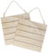 Ideen mit Herz Holzplatten | Nostalgie 2 | 24 cm x 24 cm x 0,6 cm | Mit Aufhängung | 2 Stück