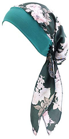 Vobozeany Kopftuch Turban Damen Elegante Elastic Headwrap Bandana kopfbedeckung Slouch Mütze Für Chemo Haarausfall