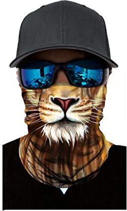 Writtian Multifunktionstuch Herren Damen Atmungsaktiv Schnelltrocknend Wind Motorrad Gesicht Mundschutz Lustig Skull Chopper Mund-Tuch Halsschlauch Halstuch mit Motiv