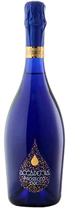 Accademia Prosecco Bottle Rainbow Collection Wine Gift 75cl | Ideal Birthday, Christmas, Anniversary, Celebration, Occasion, Wedding Present - (Blue)