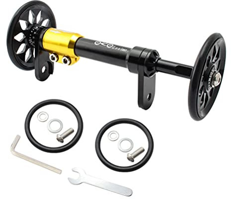 BESPORTBLE 1 Satz Easy Wheel Teleskopstange Klappbare Verlängerungsstange Faltrad Verlängerungsstange Faltrad Teile Einfache Radverlängerung Klapprad Falten Aluminiumlegierung Fahrradständer