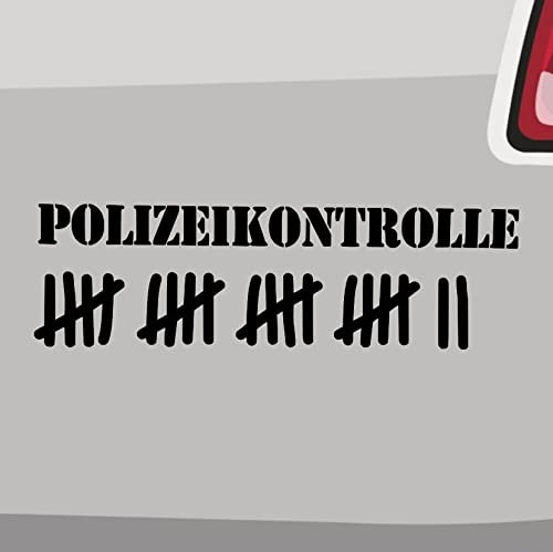 Polizei Kontrolle Sticker -6 Größen 21 Farben- Aufkleber Auto JDM Freund Helfer