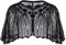 YEBIRAL 1920s Retro Schal Damen Pailletten Umschlagtücher Stola für Abendkleid 20er Jahre Stil Hochzeit Party Braut Gatsby Kostüm Accessoires