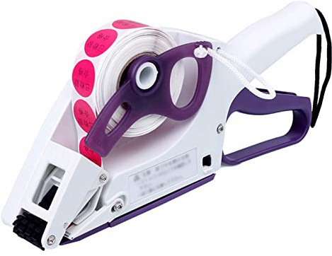 MITLOW Applicatore di Etichette Portatile, Applicatore di Codici a Barre Portatile, Piccola Etichettatrice di Adesivi Curvi per Lattine, Bottiglie Piatte Quadrate Rotonde in Plastica