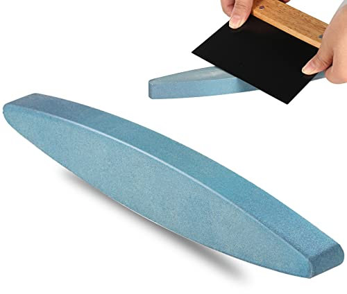 Axe Sharpeners Whetstone Hatchet Sharpening Stone Tool Sharpener Oval Blade Sharpening Stones for Kitchen Knives Scissors Garden Tools Chisels Axes, 2PCS