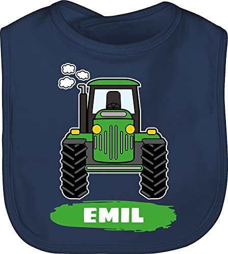 Baby Lätzchen - Traktor Trekker Buldog Schlepper - Unisize - Navy Blau - traktoren und schlabberlatz trecker sabberlatz bulldog kinderlatz landwirtschaft latz bauer stofflätzchen tractors