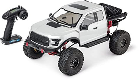 CARSON 500409077 1:8 Adventure Crawler Pro F150 RTR weiß - ferngesteuertes Auto, RC Crawler, inkl. Batterien und Fernbedienung, RC Offroad