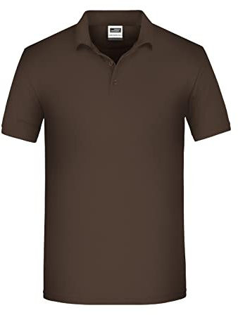 James & Nicholson Herren BIO Workwear Polo - Pflegeleichtes und strapazierfähiges Polo | Farbe: brown | Grösse: M
