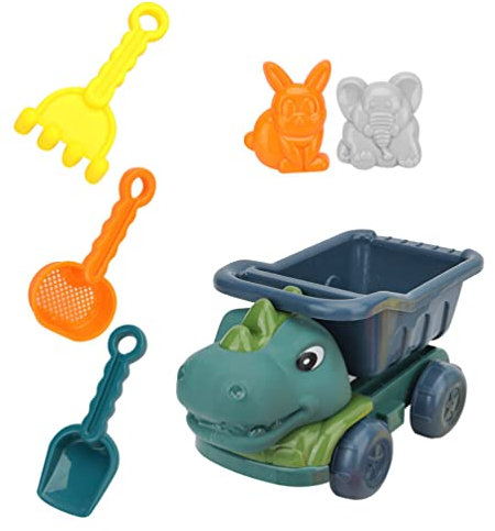 SAFIGLE 1 Set Dinosaur Atv Kids Sand Spade Beach Castle Sandbox Tools Beach Toys for Kids 3-10 Children Engineering Toys Car Beach Toys Sand Toys Summer Beach Bucket Toddler Plastic