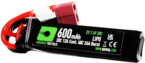 NUPROL Power - 7.4v LiPo 600mAh 2S Deans [Rate 20C @ 12A] [Burst 40C @ 24A] - PDW