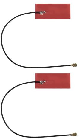 VGOL 2pcs Antenne WiFi à Gain Élevé I-PEX1 2,4 GHz 5 GHz pour WiFi 5 et 6 Adaptateurs Ordinateurs Portables Ordinateurs de Bureau 13cm PCB FPC Patch Antenne Double Bande Support