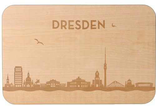 Goodtimes Dresden Skyline Frühstücksbrett 23cm x 15cm x 1cm
