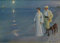 MUJURUR Berühmte Gemälde Gemälde Fotodruck Drucken Ölgemälde Sommerabend am strand der künstler und seine frau von peder für Wohnzimmerdekoration 60x90cm