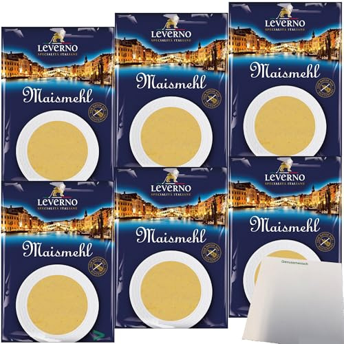 usy Bundle für Leverno Maismehl 6er Pack (6x1000g Packung) + usy Block