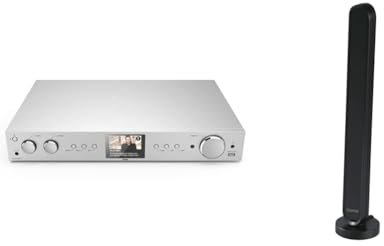 Hama DAB Tuner HiFi Digitalradio Internet Radio & DAB-Zimmerantenne für Radio (DAB, DAB+, UKW, Digitale Innenantenne mit Verstärker, aktive Stabantenne mit F-Stecker, 1,4m Kabel) schwarz
