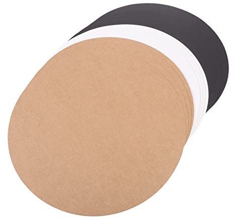 KONTONTY 60stücke Runde Karton Und Schreibkarten Mandala Kraftpapier Für Zeichnungen Kreative Bastelprojekte Stabil Und Langlebig Für Kunst Und Notizen