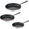 Tefal Jamie Oliver Kitchen Essentials Pfannenset, Bratpfannen, Induktion, Edelstah, Silikongriff (20/24/28 cm)