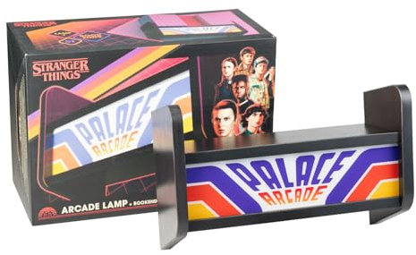 Grupo Erik Lámpara Stranger Things Pared Arcade - Estanteria pared Con Soporte videojuegos - Lámpara escritorio l Accesorios Gaming, Decoracion habitación pared