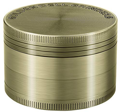 LIHAO Pollen Grinder Crusher 4-teiliges Kräutermühle Set für Spice Kräuter Gewürze Herb Kaffee mit Pollen Scraper (Patinagrün)