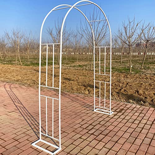 Metall Gartenbogen Pergola Pavillon Rankhilfe wetterfest und stabil weiß 1,8 x 2,4 m
