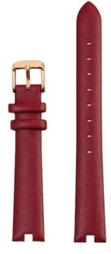 POYNMRE Kompatibel mit Garmin Lily Smart Echtlederarmband Damenmode Rindslederarmband Armband Rot Blau Braun Weiß Modearmband(Red Rose Gold)