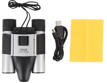 Binocolo con Zoom Digitale Registrazione Video con Fotocamera Binocolo HD 10X25 Birdwatching All'aperto