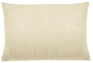beties HYggelig No.1 Trendige Cord-Samt Kissenhülle ca. 25x35 cm Kissenbezug mit aufwendiger Doppelnaht in Raumausstatter Qualität Farbe: Kreide-beige