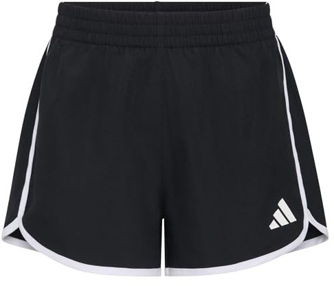 Adidas Girls' Woven Pacer Short, Black Adi, Medium
