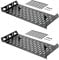 Tecmojo 1U Rack Shelf,19 inch Rack Shelf 8 inch Depth,Rack Mount Shelf with Anti-Slip Stops,Server Rack Shelf and Network Shelf for 19 in Equipments, 55lbs Capacity of Vented 1U Shelf,No Lip(2 Pack)