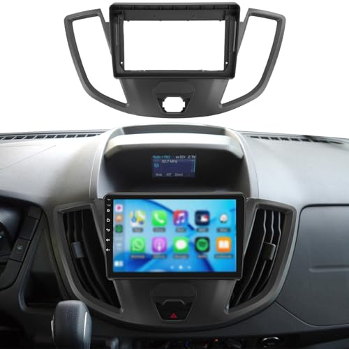 Autoradio Bedienfeld für Ford Transit 2015-2018, 9 Zoll Autorahmen Fascia Canbus Box Decoder Android Radio Dash Fitting Panel Kit