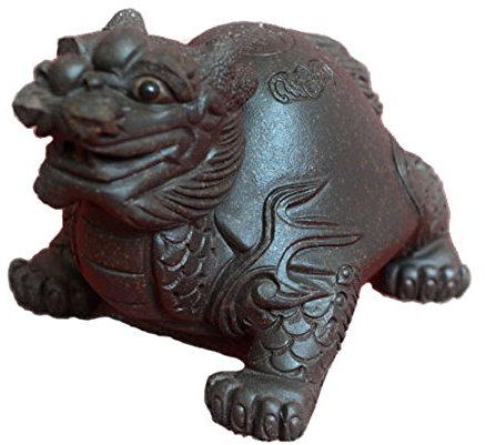 YXHUPOT Chinesische Drache Schildkröte Tee-Dekoration Haustier Zisha Ton Lucky Fengshui Home