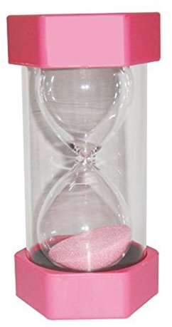 Sicurezza Sicurezza Moda Clessidra Sabbia Timer (15 minuti, rosa)