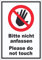 Bitte nicht anfassen Aufkleber Do not touch A4 (210x297mm)