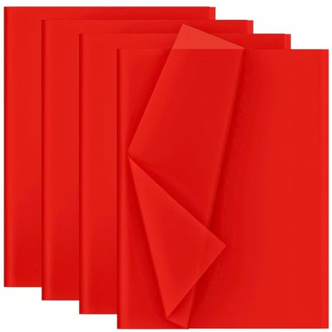 Creavvee Seidenpapier 50x70 cm, Rot 28 Blatt, F7160