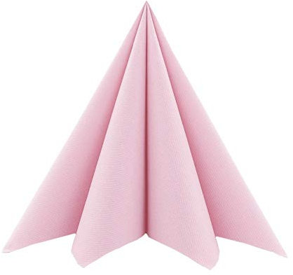 Mank Airlaid-Servietten 40 x 40 cm Neutral | perfekt für Gastronomie und Feiern | textilähnlich und saugstark | 50 Stück | (Altrosa)