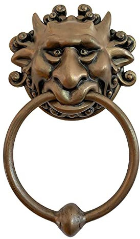 LLDDSS Türklopfer Antique Retro Design Türklopfer Dekorativer Labyrinth DoorKnocker Wandkunst Dekorativer Harz Handwerk Drop Ring Türhänger Pull (Color : B)