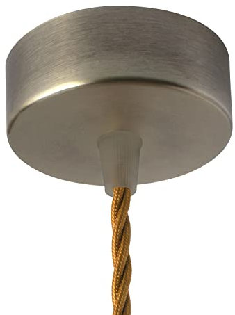 AMARCORDS - Baldachin aus Metall, Farbe TITAN, Lampengehäuse komplett mit Kabelklemmenzubehör, Schrauben und Deckenhalterung. Durchmesser 77 mm, Höhe 26 mm
