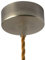 AMARCORDS - Baldachin aus Metall, Farbe TITAN, Lampengehäuse komplett mit Kabelklemmenzubehör, Schrauben und Deckenhalterung. Durchmesser 77 mm, Höhe 26 mm